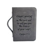 Durable Grey Bible Cover